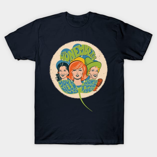 The Honeybees World Tour 1965 - faded version T-Shirt by GraficBakeHouse